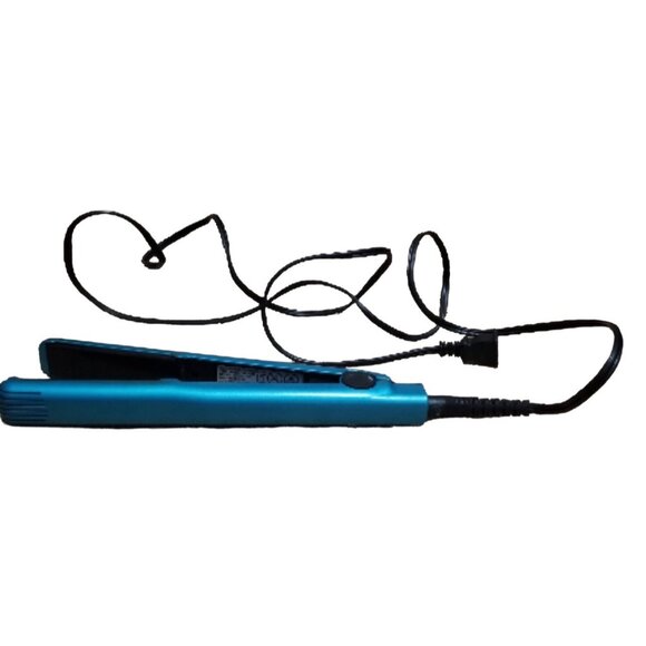 Watts Tourmaline Ceramic Flat Iron 1" Model HW-2403C Blue Adjustable Settings - Picture 3 of 9